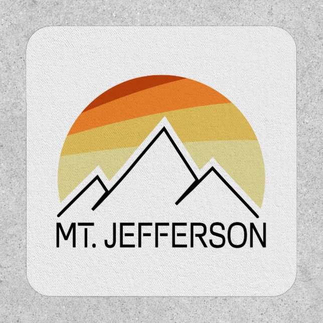 Mount Jefferson New Hampshire Retro Patch (Front)