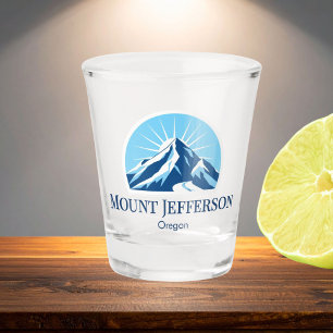 Mount Jefferson Oregon ski area resort souvenir  Shot Glass