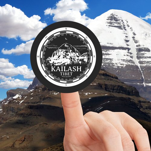 Mount Kailash _ Gang Rinpoche Tibet Classic Round Sticker