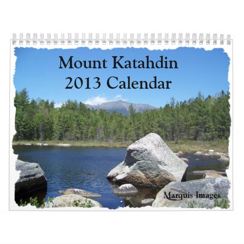 Mount Katahdin 2013 Calendar