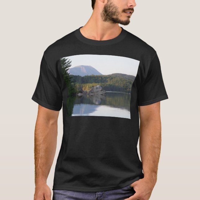 Mount Katahdin from Rainbow Lake T-Shirt (Front)