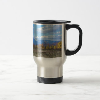 Mount Katahdin in fall 1 Travel Mug