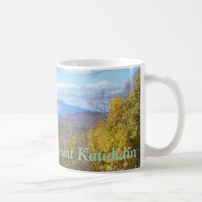 Mount Katahdin in fall 3 Coffee Mug (Right)