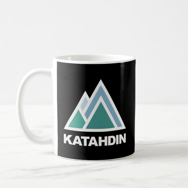 Mount Katahdin Maine Mountain Hiking Coffee Mug (Left)