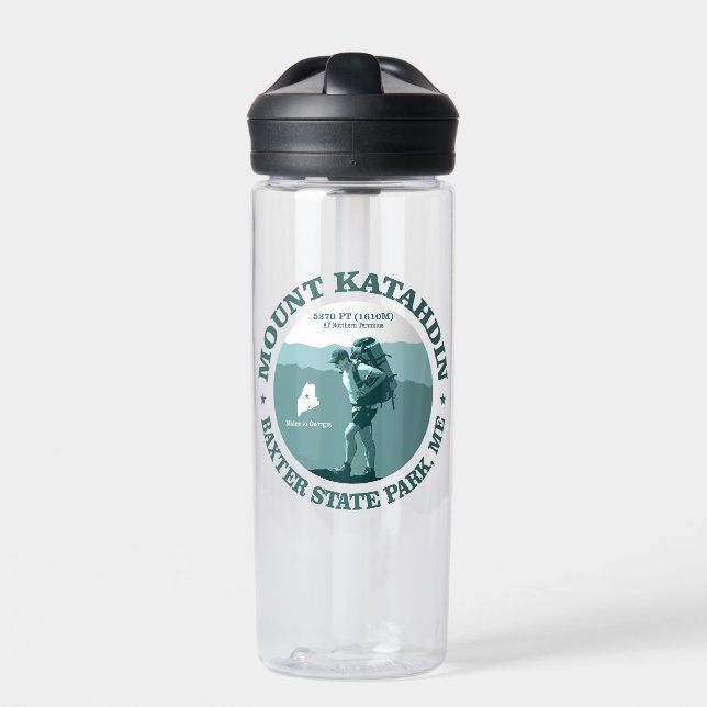 Mount Katahdin (T)  Water Bottle (Front)