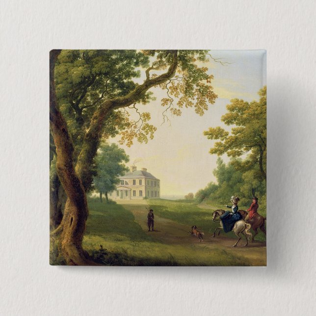 Mount Kennedy, County Wicklow, Ireland, 1785 (oil Button (Front)