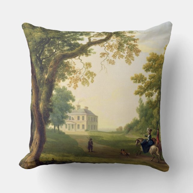 Mount Kennedy, County Wicklow, Ireland, 1785 (oil Throw Pillow (Front)