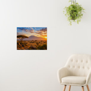 Mount Kilimanjaro African Safari Landscape Foam Board