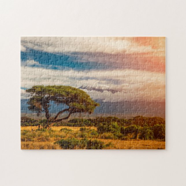 Mount Kilimanjaro | Amboseli, Kenya Jigsaw Puzzle (Horizontal)