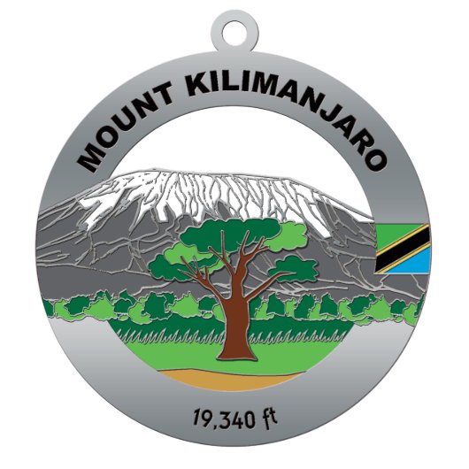 Mount Kilimanjaro Medal (Front)