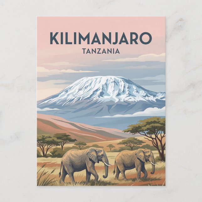 Mount Kilimanjaro, Moshi, Kilimanjaro Postcard (Front)