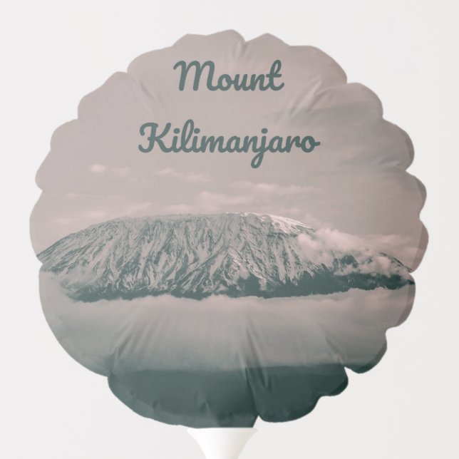 Mount Kilimanjaro Snow Volcano in Tanzania Africa Balloon (Back)