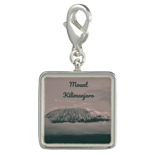 Mount Kilimanjaro Snow Volcano in Tanzania Africa Charm (Front)