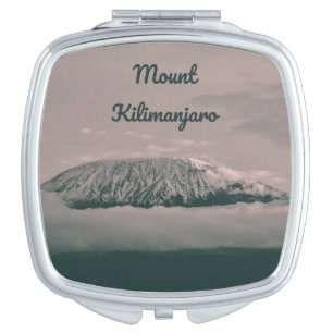 Mount Kilimanjaro Snow Volcano in Tanzania Africa Compact Mirror