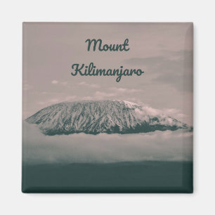 Mount Kilimanjaro Snow Volcano in Tanzania Africa Magnet