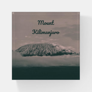 Mount Kilimanjaro Snow Volcano in Tanzania Africa Paperweight