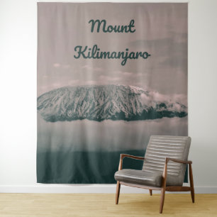 Mount Kilimanjaro Snow Volcano in Tanzania Africa Tapestry