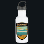 Mount Kilimanjaro Tanzania Africa Vintage  Stainless Steel Water Bottle<br><div class="desc">Mount Kilimanjaro vector artwork design. It is the highest mountain in Africa and the tallest freestanding mountain in the world.</div>