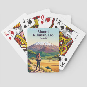 Mount Kilimanjaro Tanzania Poker Cards