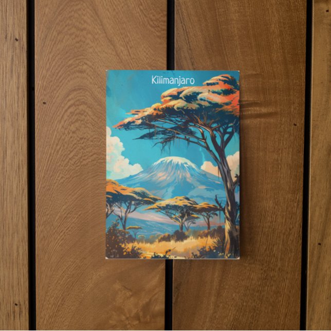 Mount Kilimanjaro Tanzania Vintage Travel Postcard (vintage kilimanjaro postcard)