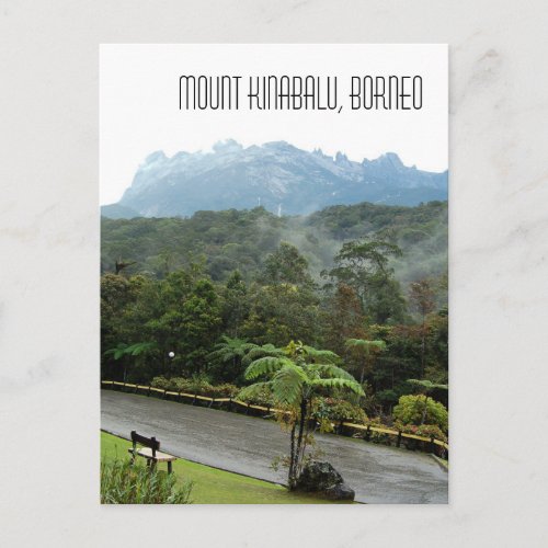 Mount Kinabalu Mountain Landscape Sabah Borneo Postcard