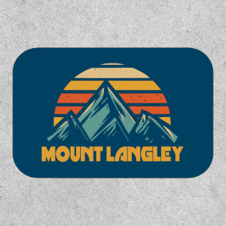 Mount Langley California Retro Turquoise Patch