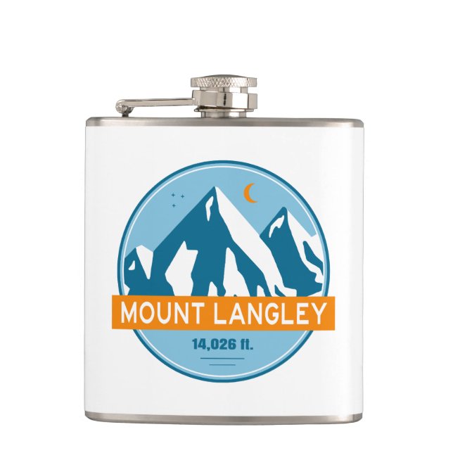 Mount Langley California Stars Moon Flask (Front)