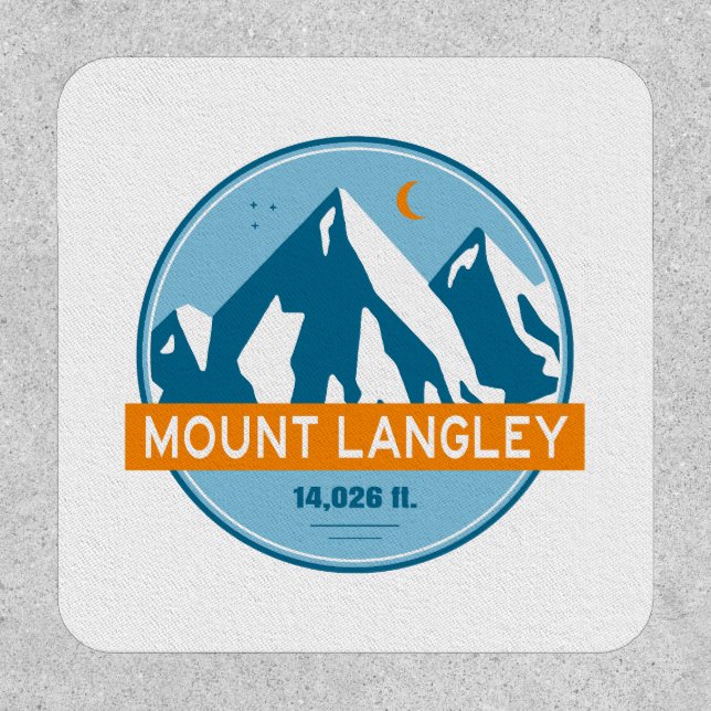 Mount Langley California Stars Moon Patch (Front)