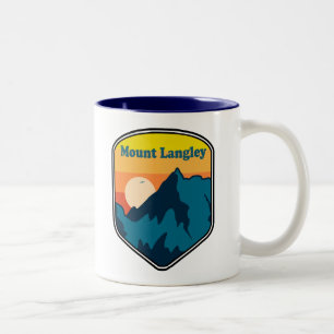 Mount Langley California Sunrise Two-Tone Coffee Mug