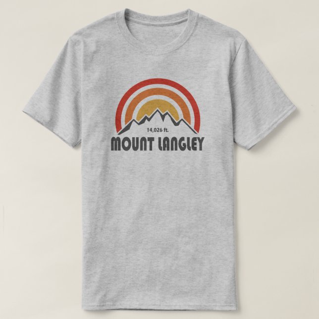 Mount Langley California T-Shirt (Design Front)