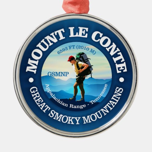 Mount Le Conte C Metal Ornament
