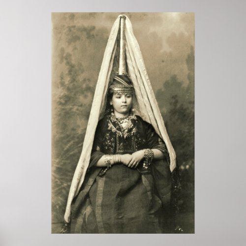 Mount Lebanon Druse Bride 1910 Poster