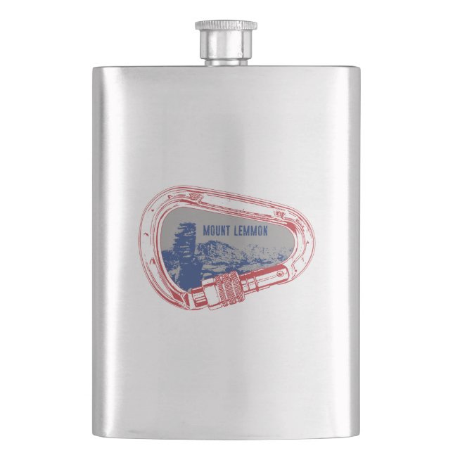 Mount Lemmon Climbing Carabiner Flask (Front)