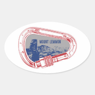 Mount Lemmon Climbing Carabiner Oval Sticker