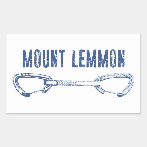 Mount Lemmon Climbing Quickdraw Rectangular Sticker