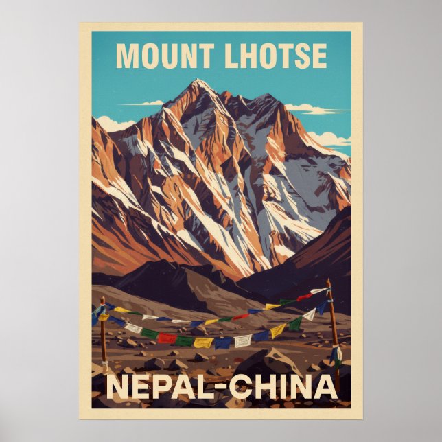 Mount Lhotse Nepal-China V02 Poster (Front)