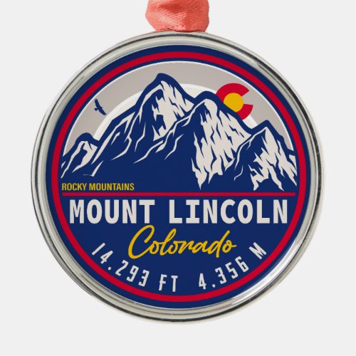 Mount Lincoln Colorado _ 14ers fourteener hiking Metal Ornament