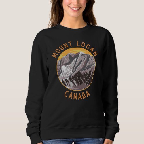 Mount Logan Canada Distressed Circle Sweatshirt