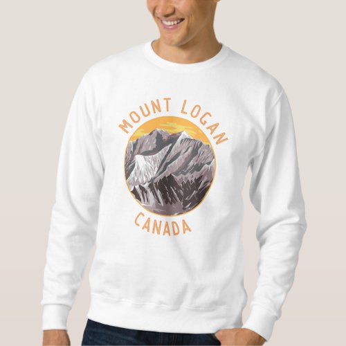 Mount Logan Canada Distressed Circle Sweatshirt