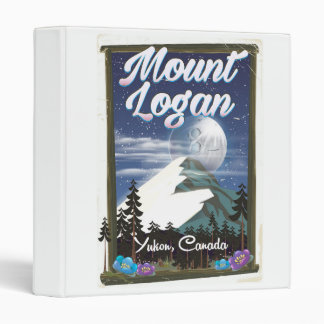 Mount Logan , Yukon, Canada 3 Ring Binder