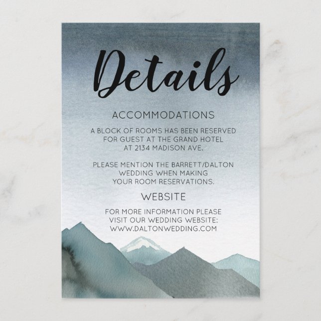 Mount Loving Enclosure Card (Front)