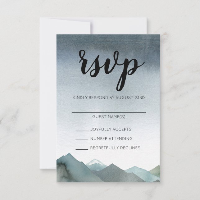 Mount Loving RSVP Card (Front)