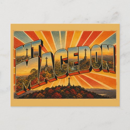 Mount Macedon Victoria Australia Summit Art Postcard