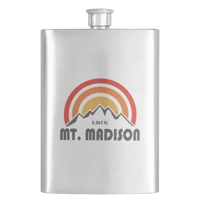 Mount Madison New Hampshire Flask (Front)