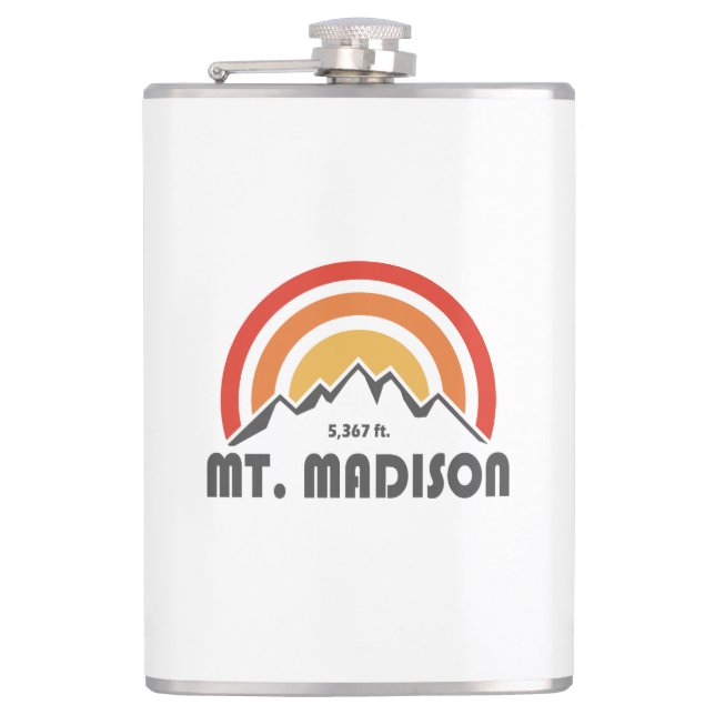 Mount Madison New Hampshire Flask (Front)