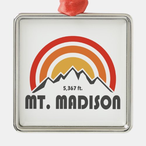 Mount Madison New Hampshire Metal Ornament