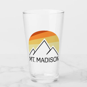 Mount Madison New Hampshire Retro Glass