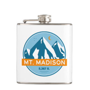 Mount Madison New Hampshire Stars Moon Flask