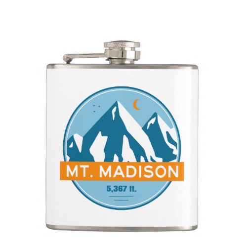 Mount Madison New Hampshire Stars Moon Flask