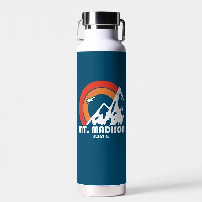Mount Madison New Hampshire Sun Eagle Water Bottle (Front)